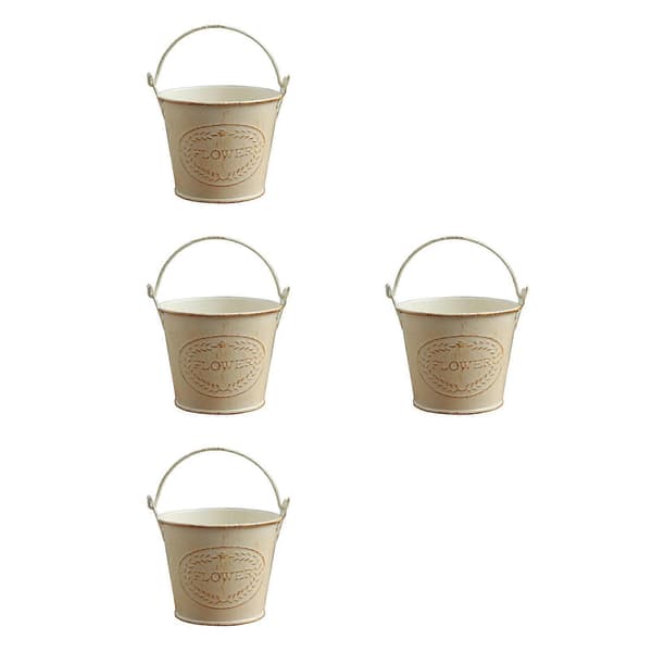 Blomkruka Shabby Chic Blomhinkar i järn för blommor 4-delars set[YJD]