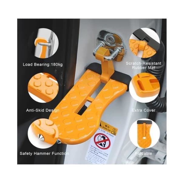 Biltrin - Uspecificeret - Uspecificeret - Anti-slip - Aluminiumslegering - Bæreevne 180 kg [YJD][YJD]