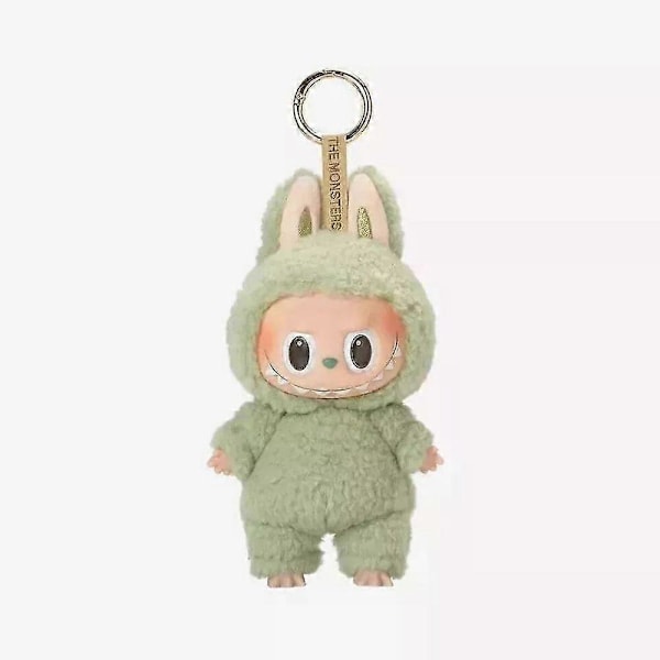 POP MART LABUB The Monsters Spændende Macaron Vedhæng Plys Forseglet Pose[YJD] green grape