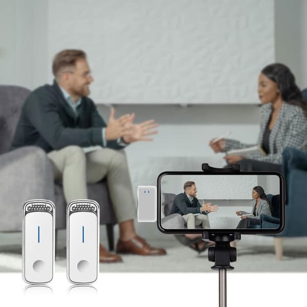 Trådløs Bluetooth Lavalier-mikrofon til USB C-smartphone, professionel Plug-Play-mikrofon, med intelligent støjreduktion [YJD][YJD]