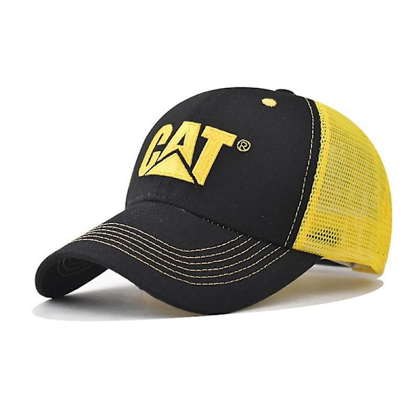 Ny mode CAT-bogstav broderet mesh hat til mænd og kvinder solhat trucker hat (YJD) red