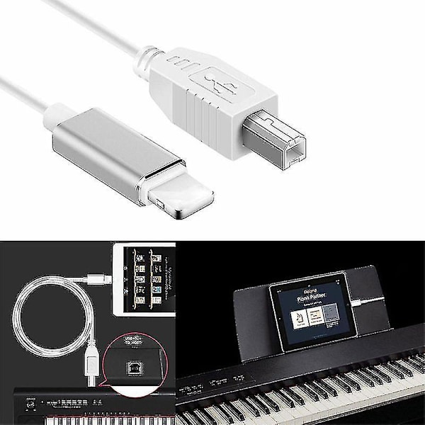 MIDI Keyboard Konverter til iPhone 7/8/X, iPad - USB 2.0 Kabel[YJD]
