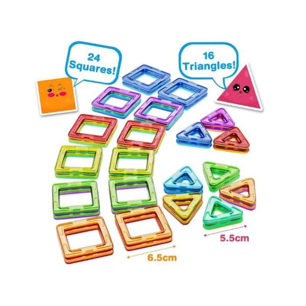 Byggleksak - Ospecificerad - 40 delar - Magnetisk - Pedagogisk - Giftfri[YJD] Multicolor