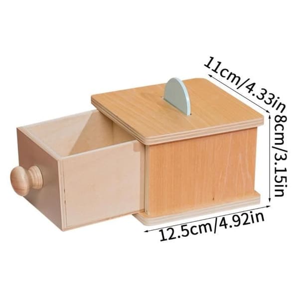 Pædagogisk legetøj - Træ - Møntboks - Motorisk udvikling - 12 måneder - Unisex[YJD]
