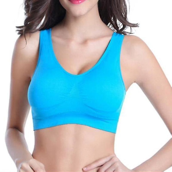 6-pack Genie Bra Sömlös Sportunderkläder Andningsbar Sexig Osynlig Väst För Yoga Löpning Cy[HK] L