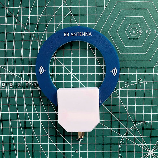 Mini Loop Antenne 9.9khz-181mhz SMA Interface Cirkulær Antenne Bærbar Antenne til Malachite Modtager TEF6686 Modtager[YJD] Blue white