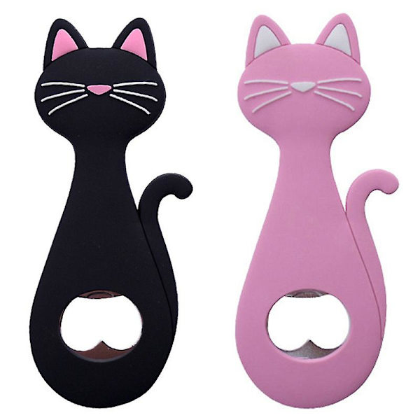 Kat magnetisk flaskeåbner med 2-5L hættekapacitet[YJD] Pink