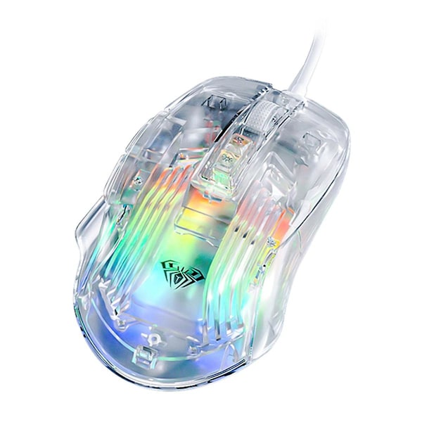 Aula S80 Trådlös Spelmus Transparent Ergonomisk Datormus 7200 Makroprogrammering Esports Mic