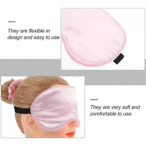 Bekvämt set med sovmask och hårband för hemmabruk 3 st [YJD]
