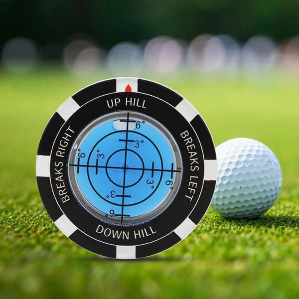 Golf Green Reader Professionel Putt Golfbold Markør Rund Boble Niveau Høj Præcision Putting Green Golf Putting Hjælp Blå[YJD] Blue