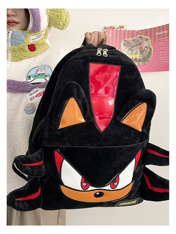 3D-printet Sonic the Hedgehog-ryggsekk for studier og reise [YJD] Gray