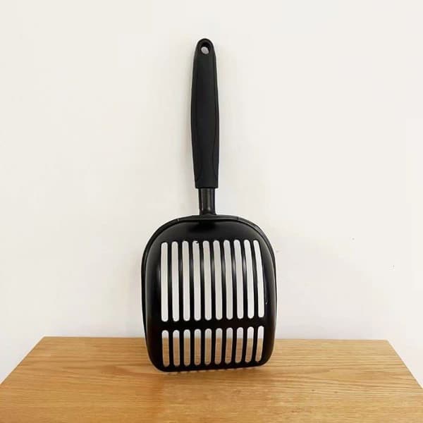 Metallkattsandsspade - 1 styck, 35x14 cm - Hållbar sikt - Säker för kattsand (YJD)