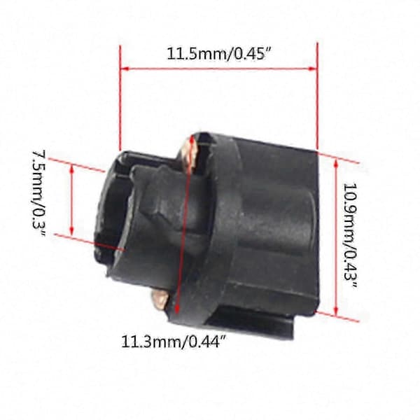 10 stk. T5 Twist Lock kilekontakt kompatibel med bilens dashbord instrumentpanelplugg [YJD]