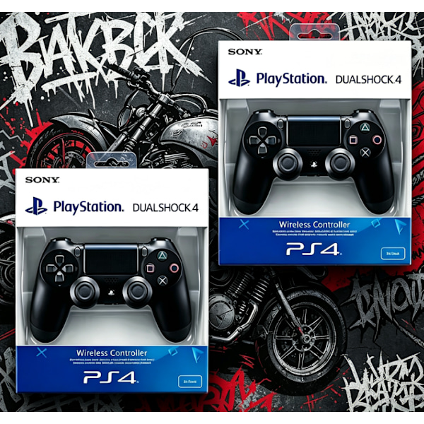 2026 Official Sony PlayStation PS4 DualShock 4 V2 Wireless Controller (Black) (Includes 2 Controllers)