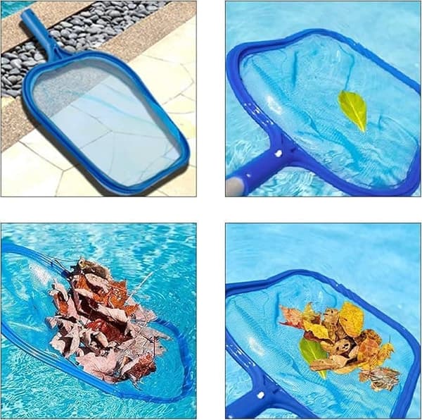Poolskimmernet med blå finmaske, 2x3m, 10mm hulstørrelse[YJD]