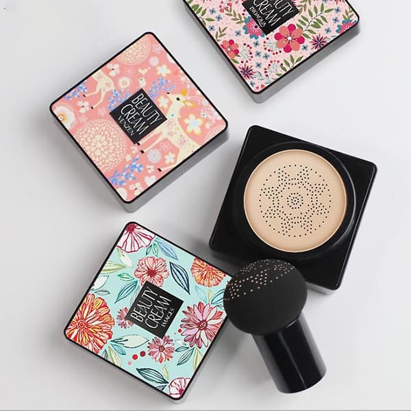 Bb Air Cushion Foundation Svampe Hoved Cc Creme Conceale[YJD] Black 1pc