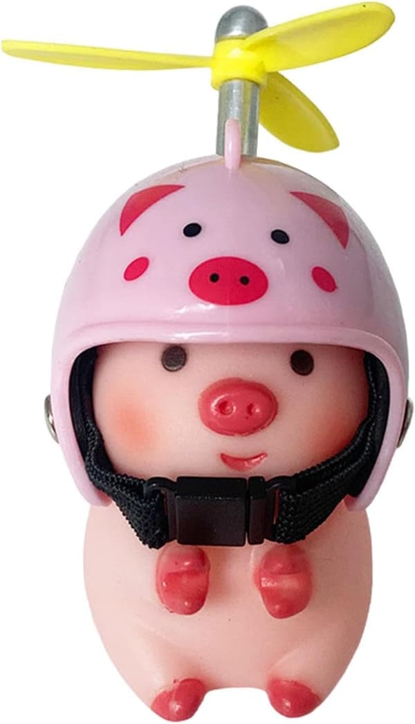 Generisk styreleke, søt for dyr med hjelmer, gris, pyntegjenstander dekorasjon for jenter [YJD] Pig