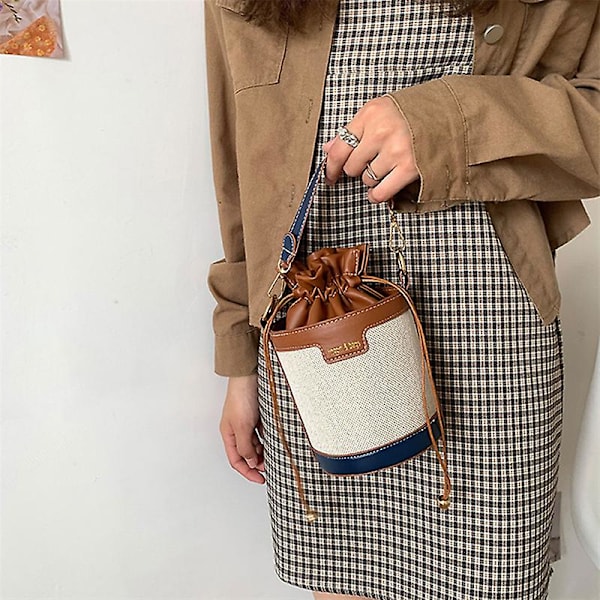 Afslappede håndvævede tasker Retro Flap Rattan Strå Strand Kvaster Dame Messenger Tasker[YJD] A2