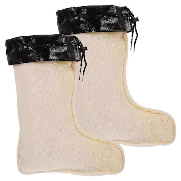 1 par regnstövelsfoder, bekväma stövelsfoder, tjocka stövelsfoderöverdrag, varma stövelsfoder [YJD] White 30.00X24.00X9.00CM