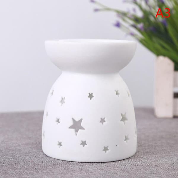Keramisk Lysestage Æterisk Olie Brænder Diffuser Aromaterapi Røgelselamper[YJD] A3 1pc