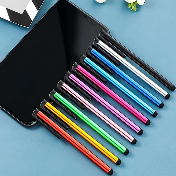 10-pak Stylus Touch Pen i Metal - (YJD) Multicolor multifärg