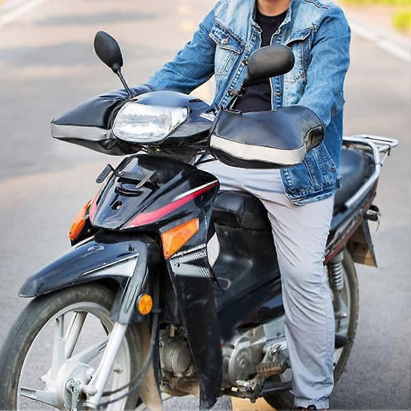 Motorcykel Varmt Styret, Vindtätt, Vattentätt, Kallskydd Varma Handskar[YJD]