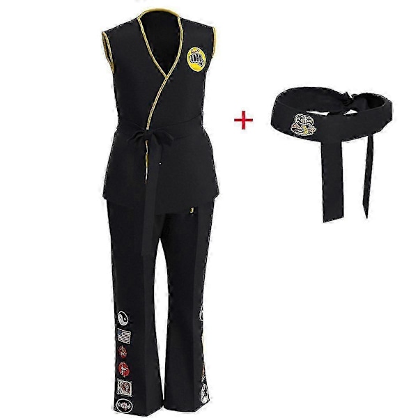 Anime Spel Kof Cosplay Kostym Cobra Kai Val Armorr Karate Uniform Taekwondo Kläder För Man Barn Gladiator Rollspelsdräkt Tw[HK] Kids 140-150cm