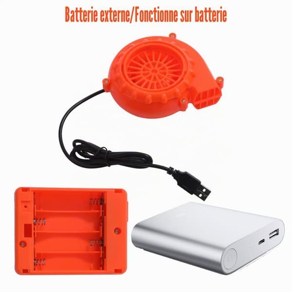 Universal ventilator til oppusteligt kostume - Luftpumpe - Mini USB - DC 6V - 4.8W - Corvina Kostume (YJD)