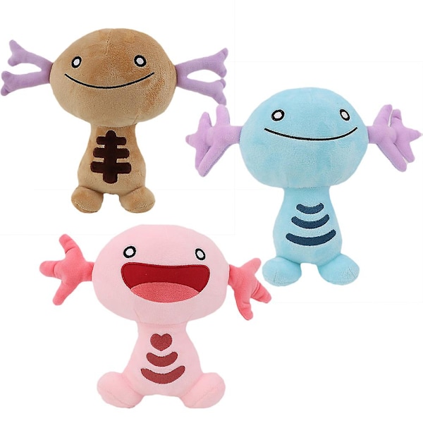 20cm Kawaii Wooper Paldea Plys Bamse Tegneserie Anime Spil Karakter Blød Fyldt Paldean Wooper Plushie Dukke Gave Til Baby Børn Fans Gray