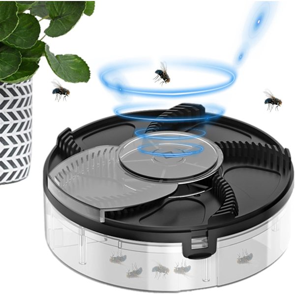 Elektrisk fluesnapper, USB-ladbare automatisk roterende fluesnapper, flueavvisende kontrollfanger roterende feller, Flycat