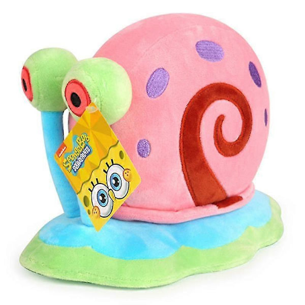 ATCLV SpongeBob SquarePants Rosa Sjöstjärna Snigel Anime Karaktär Plysch Leksak Gary 8\"66/22cm Kvalitet Mjuk Present till Barn Gary  (YJD) Simba