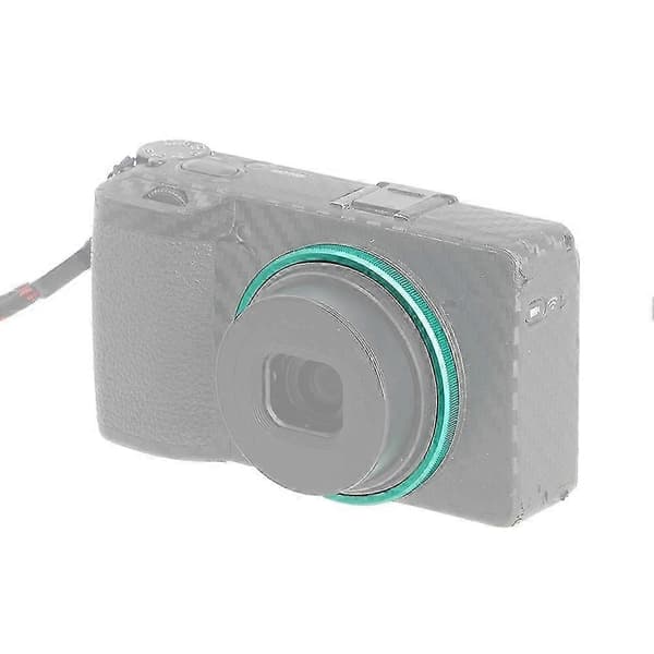 Aluminiums linsering til Ricoh GR III GRIII HDF GR3 kamera erstatter Ricoh GR3 linsedekorationsringhætte sort [YJD]