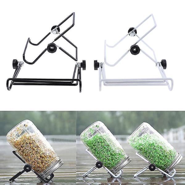 Spirestativer Foldbart Spireapparat Skridsikre Stilladser Til Mason Jar Tablet[YJD] Black L