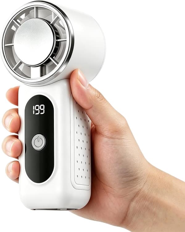Genopladelig bladløs bærbar ventilator, mini køleventilator ideel til rejser, vandreture, stranden (JYD)