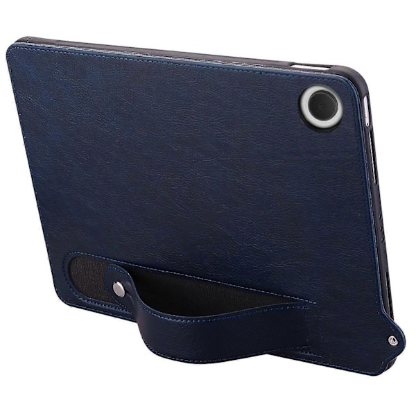 Til Samsung Galaxy Tab A9 X110 X115 Etui Håndrem Støtteben Læder Tablet Cover - Grå[HK] Multicolor Blue