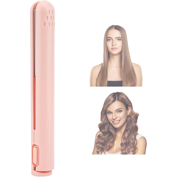 Keramisk Mini 2-i-1 Hårplattång Styler, Rosa[YJD]