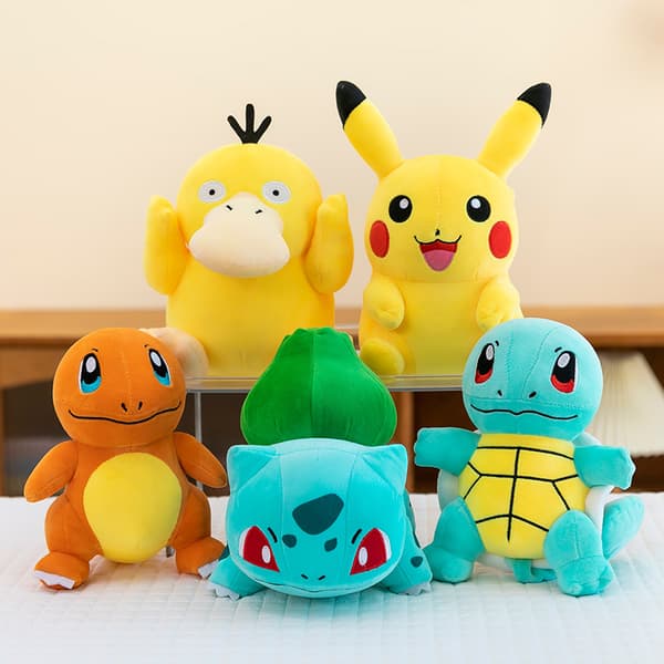 Pikachu plysdyr, Squirtle, Charmander, sød dukke, Bulbasaur. (DB) Bulbasaur 23 cm
