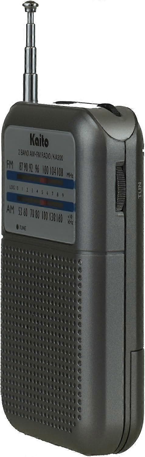 Kaito KA200S taskuradio AM/FM, harmaa[YJD]