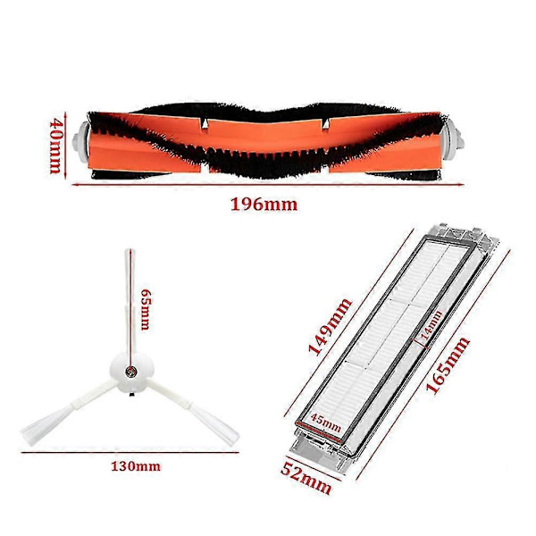 Reservedele til Xiaomi Mi Roborock S5 Max S50 S51 S6 Max[YJD]
