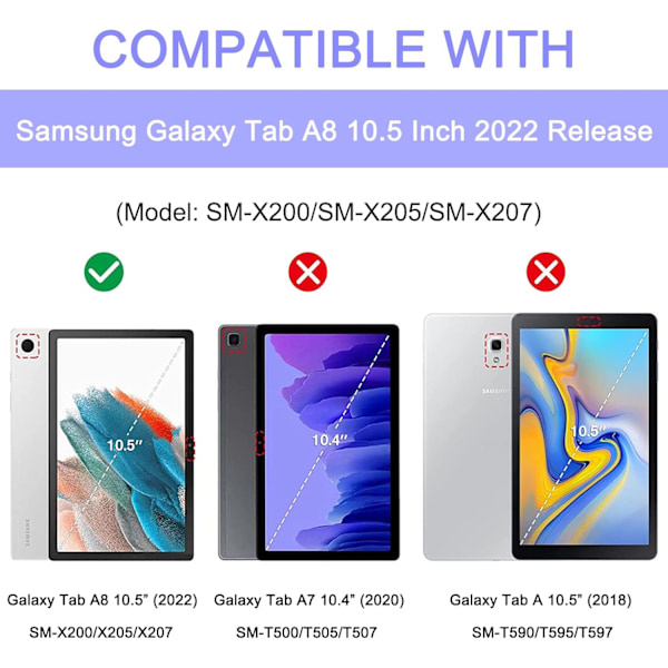Samsung Galaxy Tab A9 Plus-deksel 360 full beskyttelse blå[YJD] Blue