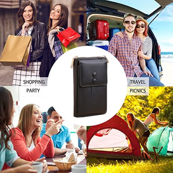Mode Telefonplånbok för kvinnor Emalj Flip Clutch[YJD]