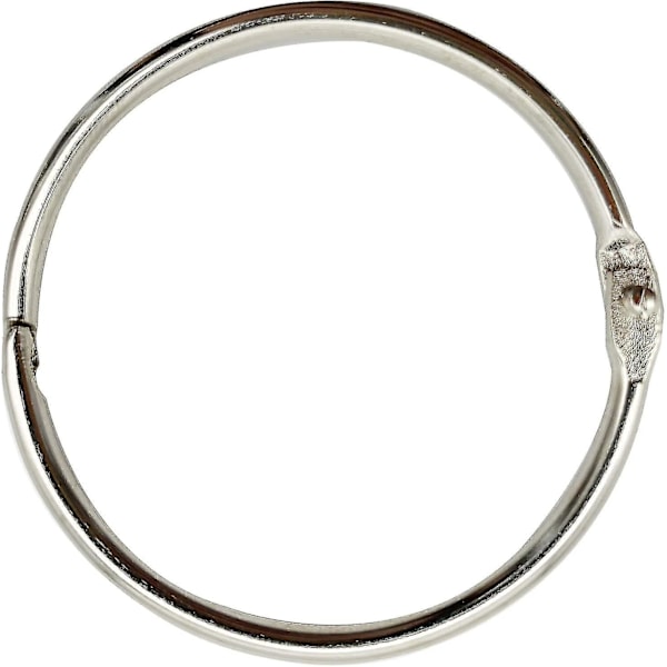 50 stk. 45 mm Løsblad Binderinge Nøgleringe Sølv Til Kontor[YJD]