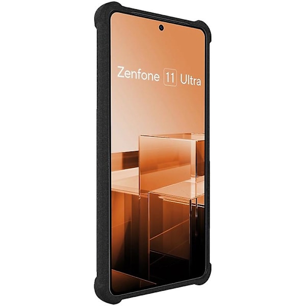 IMAK Asus Zenfone 11 Ultra 5G -puhelimen kuori, matta TPU, ilmatyyny, iskunkestävä (YJD) Black Asus Zenfone 11 Ultra 5G