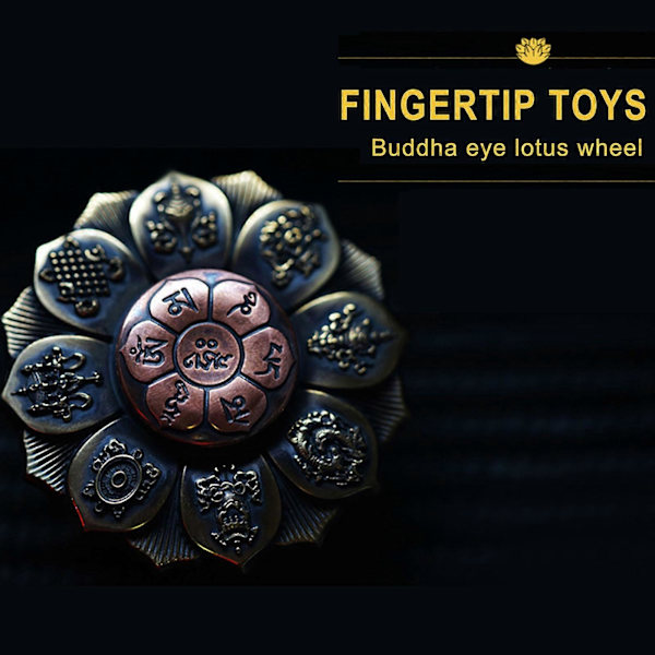 Populær Mini Metal Titanium Legering Fingerspids Buddhisme Modellering Tofarvet Dekompression Legetøj Trendy Artefakt[YJD] C