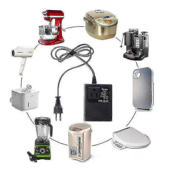 200W Muuntaja 220V - 110V / 110V - 220V US/Eurooppalainen Pistoke Jännitemuunnin Team[HK]
