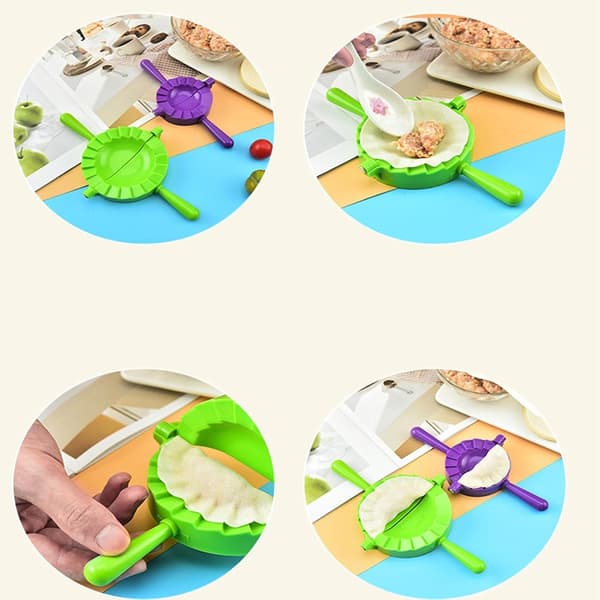 Dumpling Maker Press Tool - Køkkenform til Wonton Empanada | Fødevaregodkendt konstruktion med ergonomisk greb, jævn forseglingskant, ideel til Potsticker[YJD]