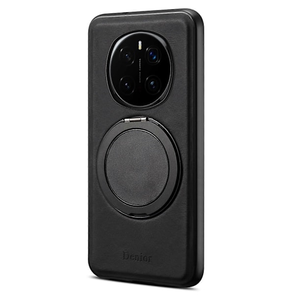 For Honor Magic7 Pro 5G Magnetisk Deksel Roterende Støtte Leather PC TPU Telefondeksel[HK] Black