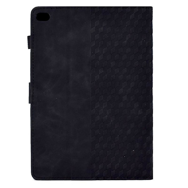 iPad 9.7 tuuman (iPad 6./5. sukupolvi) PU-nahkakotelo kuutio kynätelineellä ja korttipaikalla, myös iPadille[HK] Black