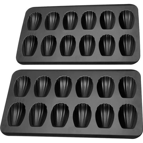 Kakeform - CUNEARY - 12 kopper - Non-stick - Karbonstål - Svart silikon (YJD)