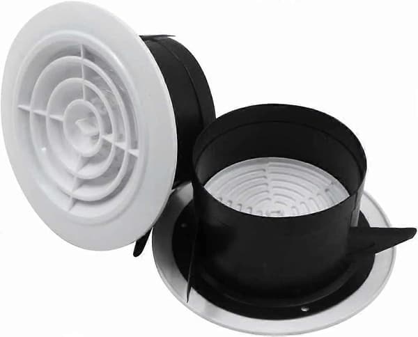 Ubesværet installation, justerbart panel til lydstyrkekontrol, ABS-materiale ventilationsdæksel ideelt til at skabe et lugtfrit miljø[YJD]